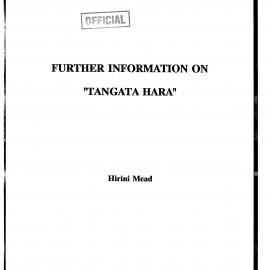 Wai 46_INQ_G007 (n)_Further Information RE Tangata Hara