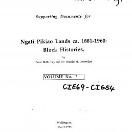 Wai 46_INQ_M022 (g) part 2_Supporting Documents Ngati Pikiao Lands - Block histories - Volume 7