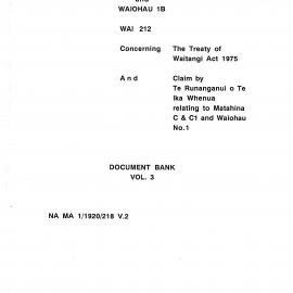 Wai 46_INQ_H004 (c)_Document Bank RE Te Runanganui o Te Ika Whenua Claim to Matahina C & C1 Volume 3