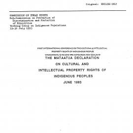 Wai 46_INQ_C017_First International Conference on The Cultural & I on The Mataatua Declaration - June 1993