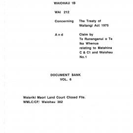 Wai 46_INQ_H004 (f)_Document Bank RE Te Runanganui o Te Ika Whenua Claim to Matahina C & C1 Volume 6
