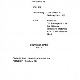 Wai 46_INQ_H004 (g)_Document Bank RE Te Runanganui o Te Ika Whenua Claim to Matahina C & C1 Volume 7