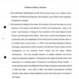 Wai 46_INQ_D002_Evidence of Barry J Butcher RE Waiohau C26 before Waitangi Tribunal