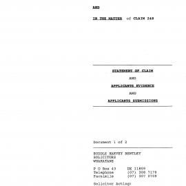 Wai 46_INQ_D003_Statement of Claim and Application Evidence and Applicants Submission