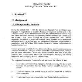 Wai 46_INQ_M027_Summary of Evidence - Tarawera Forests