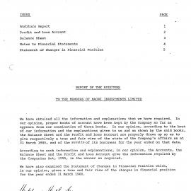 Wai 46_INQ_M060_Financial Statements - Maori Investments Limited - 1980