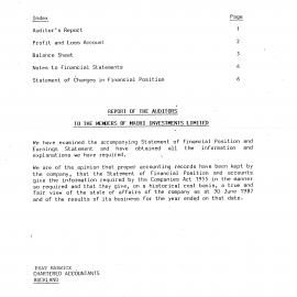 Wai 46_INQ_M067_Financial Statement Maori Investments - 1986 & 1987