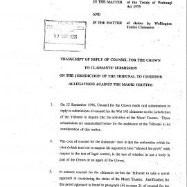 Wai 46_INQ_M083_Transcript RE Allegations Against The Maori Trustee