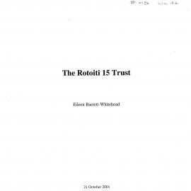 Wai 46_INQ_M086-Report RE The Rotoiti 15 Trust - 21 October 2001