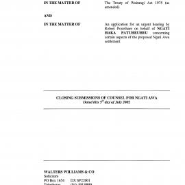 Wai 46_INQ_M088_Closing Submissions of Counsel for Ngati Awa - 5 July 2002