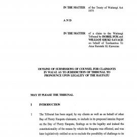 Wai 46_INQ_H011_Outline of submissions of counsel RE Legality of Raupatu