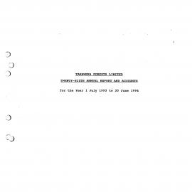 Wai 46_INQ_M105_Tarawera Forests Limited - Twenty-Sixth Annual Report