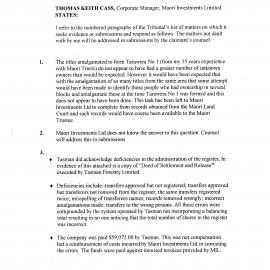 Wai 46_INQ_M112_Statement by Thomas Keith Cass