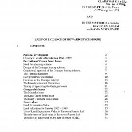 Wai 46_INQ_M116_Brief of Evidence of Howard Bryce Moore