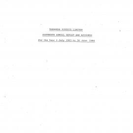 Wai_Tarawera Forests Limited - Sixteenth Annual Report 46M095