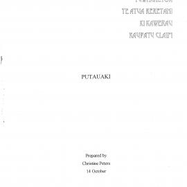 Wai 46_INQ_I007_REPORT RE Putauaki Prepared by Christine Peters - 14 October