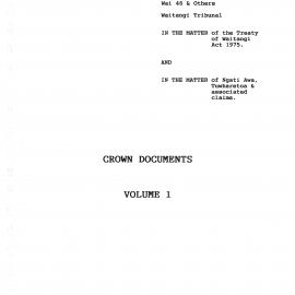 Wai 46_INQ_J003 vol 1_Documents Crown Volume 1 RE Ngati Awa, Tuwharetoa & associated claims