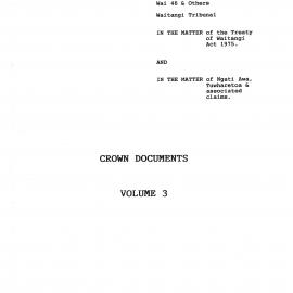 Wai 46_INQ_J003 vol 3_Crown Documents Volume 3 RE Ngati Awa, Tuwharetoa Claims
