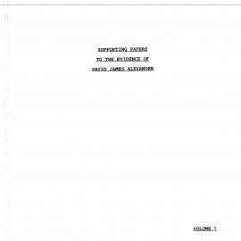 Wai 46_INQ_M001 (a)_Supporting Papers to the evidence of David J Alexander - Volume 1