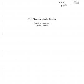 Wai 46_INQ_M007_Report RE The Mokorua Scenic Reserve